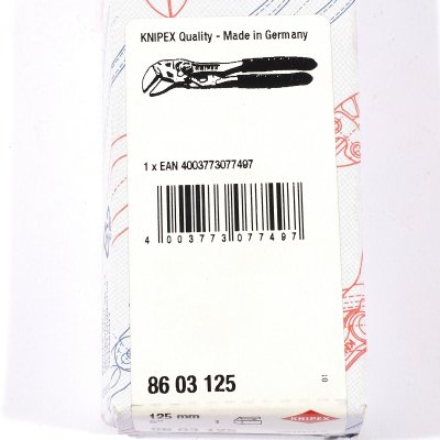 ประแจคีมท่อเหลี่ยม ด้ามพลาสติก KNIPEX 125 มม. รุ่น K521-8603125