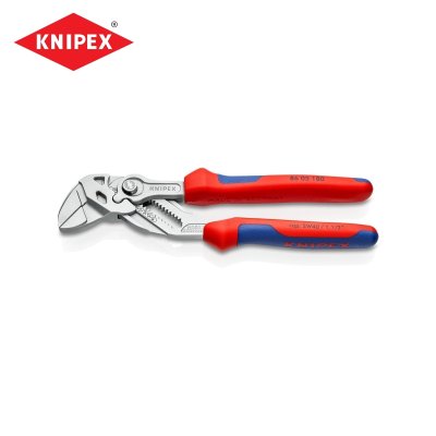 ประแจคีมท่อเหลี่ยม เคลือบโครม ด้ามหนา KNIPEX 180 มม. รุ่น K521-8605180