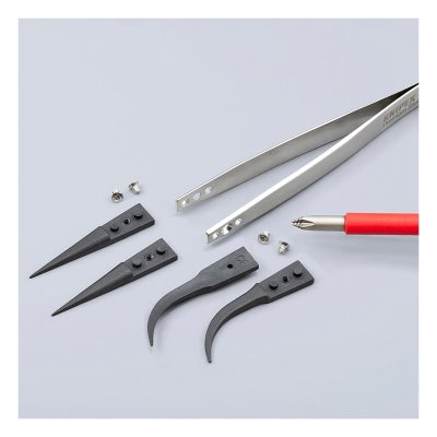 แหนบปลายเปลี่ยนได้ KNIPEX ESD ขนาด 130 มม.