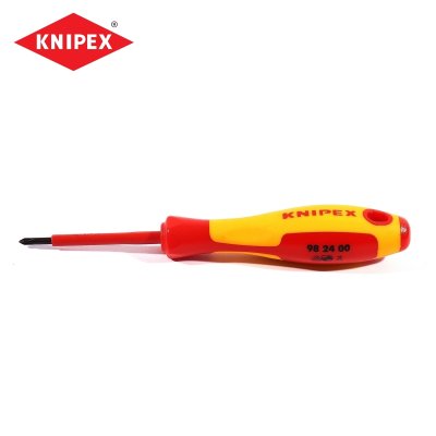 ไขควงกันไฟหัวแฉก KNIPEX ขนาด PH0 3.0x60 มม. รุ่น 98 24 00