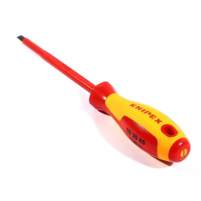 ไขควงกันไฟหัวแบน KNIPEX ขนาด 6.5x150 มม. รุ่น 98 20 65