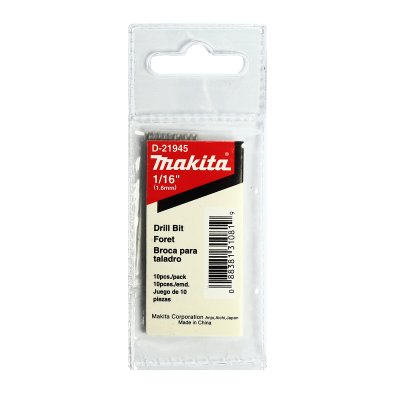 ดอกเจาะเหล็ก MAKITA ขนาด 1/16"–5/64" รุ่น MP007350 (10 ดอก)