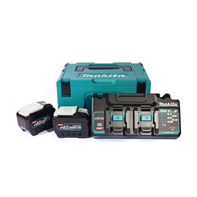 ชุดแบตเตอรี่+แท่นชาร์จ MAKITA 40V BL4080Fx2 + DC40RB + BOX