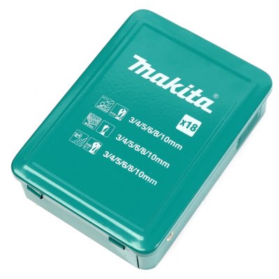 ดอกเจาะไม้ ปูน เหล็ก MAKITA ชุด 18PC/9PC รุ่น D-46202/D-46399/D-71962
