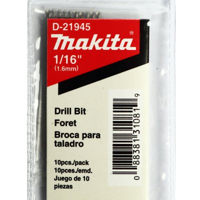 ดอกเจาะเหล็ก MAKITA ขนาด 1/16"–5/64" รุ่น MP007350 (10 ดอก)