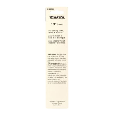 ดอกเจาะเหล็ก HSS-G MAKITA ขนาด 1/4"-9/32" (1 ดอก) รุ่น D-22355