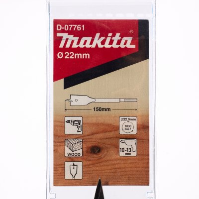 ดอกใบพายเจาะไม้ MAKITA 22 x 150 มม. รุ่น D-07761