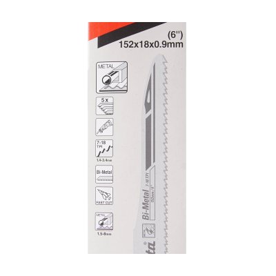 ใบเลื่อยเลื่อยชัก 7-18T (5 ใบ/แพ็ค) สำหรับ JR3050T MAKITA รุ่น B-05038