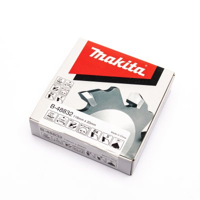 ใบเลื่อยเซาะร่อง TCT MAKITA รุ่น B-48832 ขนาด 118X20 มม. 6T มุม 90° (สำหรับ CA5000X)
