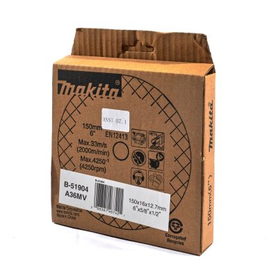 หินไฟอะไหล่ เกรด A สีเทา MAKITA รุ่น MPB-51904 (ใช้กับ GB602 6" และ GB801 8" เกรด 36P/60P)
