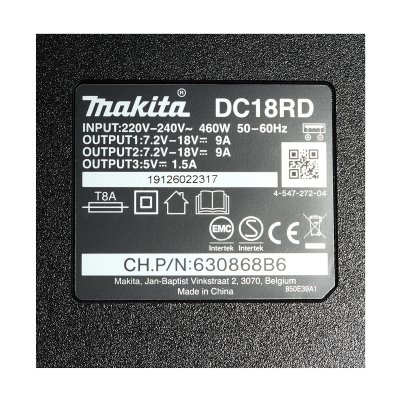 ชุดแบตเตอรี่ MAKITA BL1850B X4 + DC18RD + กล่องเครื่องมือ รุ่น MKP3PT184
