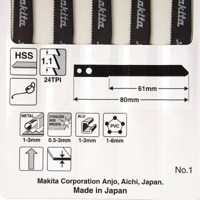 ใบเลื่อยจิ๊กซอ NO.1 MAKITA รุ่น MP000420 (5 ใบ/แพ็ค)