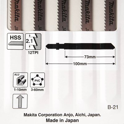 ใบเลื่อยจิ๊กซอ B-21 MAKITA รุ่น MP000536-G (5 ใบ/แพ็ค)