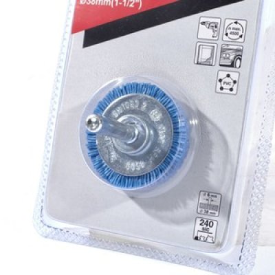 ล้อแปรงไนลอนละเอียด สีฟ้า #240 MAKITA รุ่น MPD-45618 (38/50/63/75/100MM)