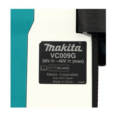 เครื่องดูดฝุ่นสะพายไร้สาย AWS 40V MAKITA รุ่น VC009GZ03