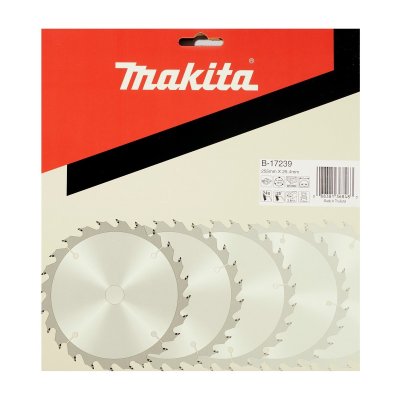 ใบเลื่อยวงเดือนคาร์ไบด์ตัดไม้ MAKITA รุ่น MP005655 ขนาด 255-405MM (10-16 นิ้ว) 24-60 ฟัน