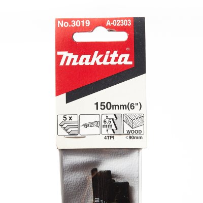 ใบเลื่อยเลื่อยชัก เบอร์ 3019 (5 ใบ/แพ็ค) สำหรับ JR3050T MAKITA รุ่น A-02303
