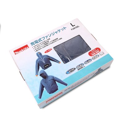 เสื้อแจ็คเก็ตพัดลมไร้สาย MAKITA ผ้าฝ้ายกันไฟ แบบมีฮู้ด งานเชื่อม-เจียร ไซส์ L รุ่น FJ301DZL