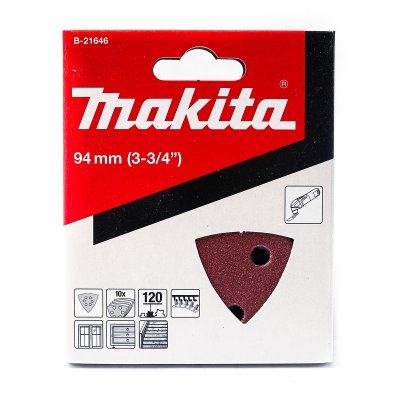 กระดาษทรายขัดไม้ สีแดง MAKITA #120-#150 10 แผ่น รุ่น TM300C