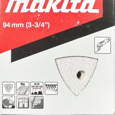 กระดาษทรายลอกสี คละเบอร์ สีขาว MAKITA 10 แผ่น รุ่น TM3000C