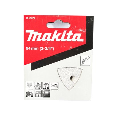กระดาษทรายลอกสี คละเบอร์ สีขาว MAKITA 10 แผ่น รุ่น TM3000C
