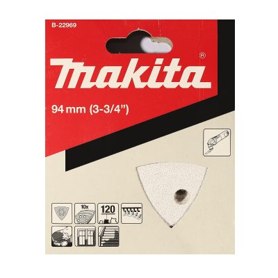 กระดาษทรายลอกสี สีขาว เบอร์ #120 MAKITA 10 แผ่น รุ่น TM3000C