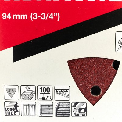 กระดาษทรายไม้ สีแดง MAKITA #100-#240 รุ่น TM3000C