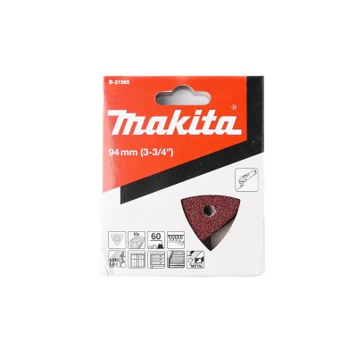 กระดาษทรายไม้ สีแดง MAKITA #60-#80 10 แผ่น รุ่น TM3000C