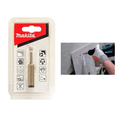 กระบอกเพชรเจาะกระเบื้องและหิน แกน 13 มม MAKITA รุ่น MPB-51823 (6มม/8มม/10มม)