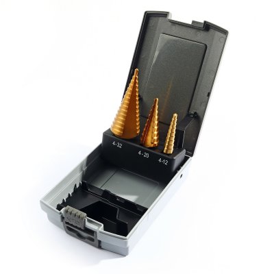 ชุดดอก STEP DRILL 3 ดอก/ชุด ร่องตรง เคลือบไทเทเนียม MAKITA รุ่น MPD-46573