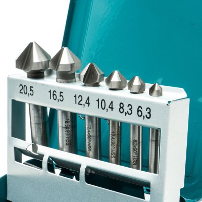 ชุดดอกคว้านหัวเรียบ Countersink 90 องศา MAKITA รุ่น D-42204 (6 ดอก)