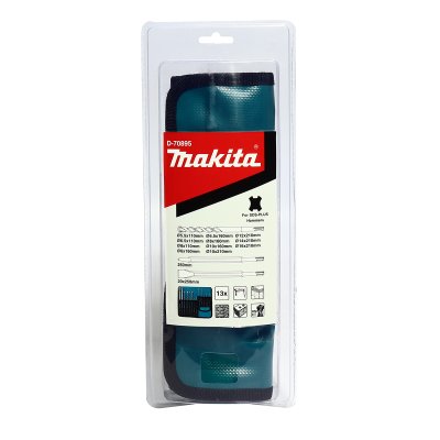 ชุดดอกสว่าน+ดอกสกัด SDS MAKITA รุ่น D-70895 (13 ดอก/ถุงผ้า)