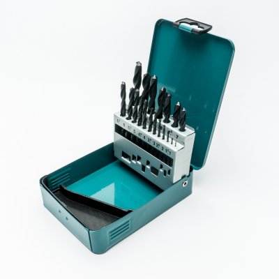 ชุดดอกสว่านเจาะเหล็กสีดำ MAKITA รุ่น D-54081 (19 ดอก)