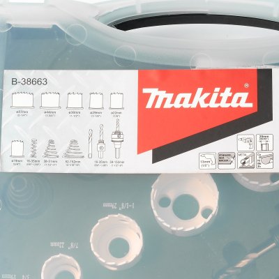 ชุดดอกเจาะโฮลซอไบเมทัล MAKITA 6 ชิ้น (19-57มม.) รุ่น B-38663