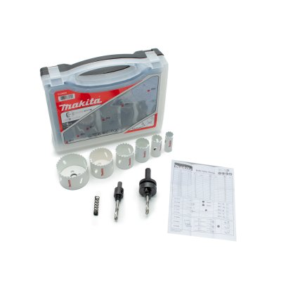 ชุดดอกเจาะโฮลซอไบเมทัลงานไฟฟ้า MAKITA 6 ชิ้น (SIZE หุน) รุ่น D-21886