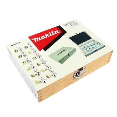 ชุดดอกเร้าเตอร์ 12 ตัว ก้าน 1/4 MAKITA รุ่น D-53584