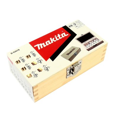 ชุดดอกเร้าเตอร์ 6 ตัว ก้าน 1/4 MAKITA รุ่น D-53578