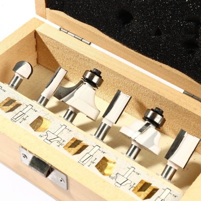 ชุดดอกเร้าเตอร์ 6 ตัว ก้าน 1/4 MAKITA รุ่น D-53578