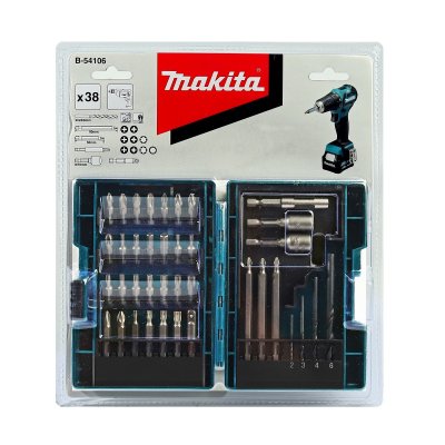 ชุดดอกไขควง 38 ชิ้น พร้อมกล่อง MAKITA รุ่น B-54106