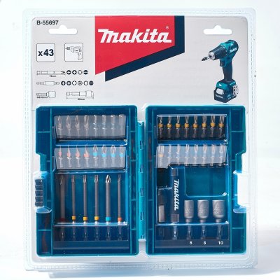 ชุดดอกไขควง 43 ชิ้น พร้อมกล่อง MAKITA รุ่น B-55697