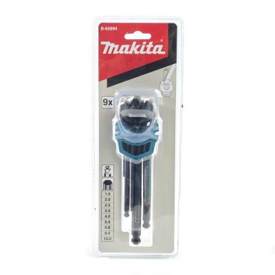 ชุดประแจหกเหลี่ยมยาว MAKITA 1.5-10 มม. รุ่น MPB-65894