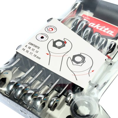 ชุดประแจแหวนข้างปากตาย MAKITA 8-19 มม. (8 ชิ้น) รุ่น MPB-65523