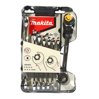 ชุดประแจแหวนข้างปากตาย MAKITA 8-19 มม. (8 ชิ้น) รุ่น MPB-65523