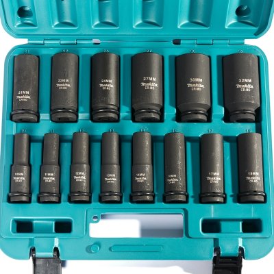 ชุดลูกบล๊อกลมยาว MAKITA 1/2" รุ่น MPB-52308 10-32 มม. 14 ชิ้น