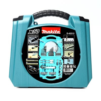 ชุดอุปกรณ์เสริมดอกและเครื่องมือช่าง 50 ชิ้น MAKITA รุ่น D-42313 (TT)