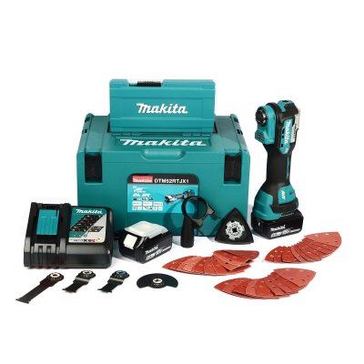 ชุดเครื่องมืออเนกประสงค์ไร้สาย (Multi-Tool) MAKITA 18V BL พร้อมแบตเตอรี่ รุ่น DTM52RTJX1