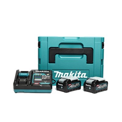 ชุดแบตเตอรี่+แท่นชาร์จ MAKITA 40V BL4040x2 + DC40RA + BOX