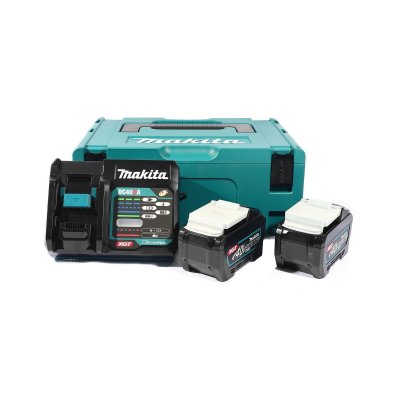 ชุดแบตเตอรี่+แท่นชาร์จ MAKITA 40V BL4050Fx2 + DC40RA + BOX
