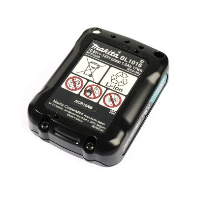 ชุดแบตเตอรี่และแท่นชาร์จ MAKITA 12V MAX รุ่น MKP1WY122 (BL1016 x2 + DC10WD + กล่อง)