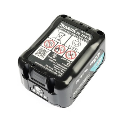 ชุดแบตเตอรี่และแท่นชาร์จ MAKITA 12V รุ่น MKP1SM122 (BL1041B x2 + DC10SB + กล่อง MAKPAC)